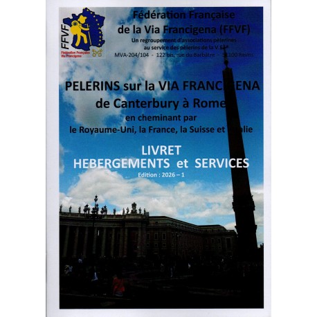 LIVRET HEBERGEMENTS et SERVICES - Couverture de l'édition 2026 FR